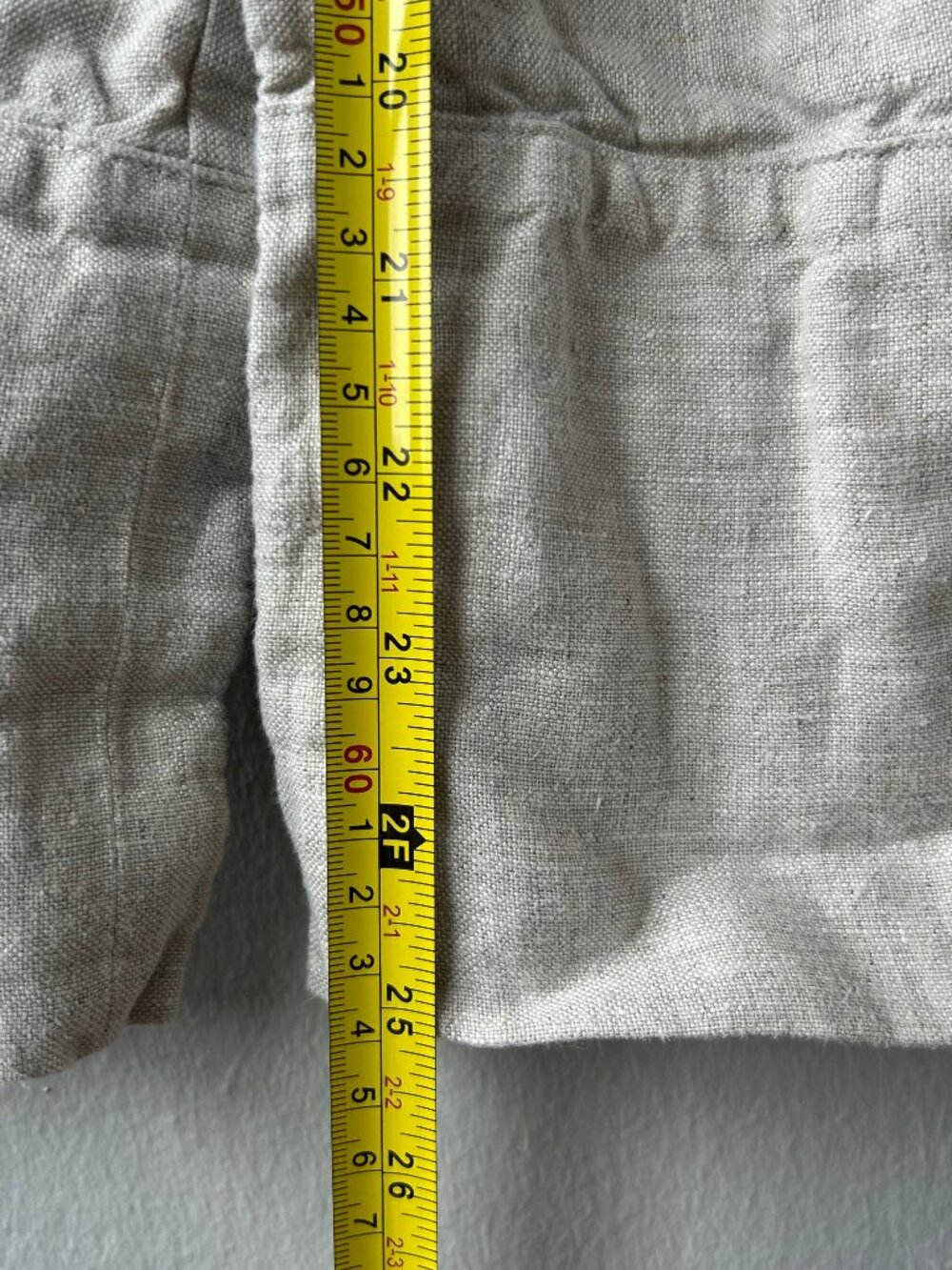 Reformation Fernando Linen Wide Leg Pant Oatmeal Elastic Waistband Size M Women - Picture 10 of 11